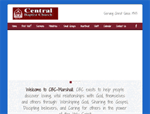 Tablet Screenshot of cbcmarshall.org